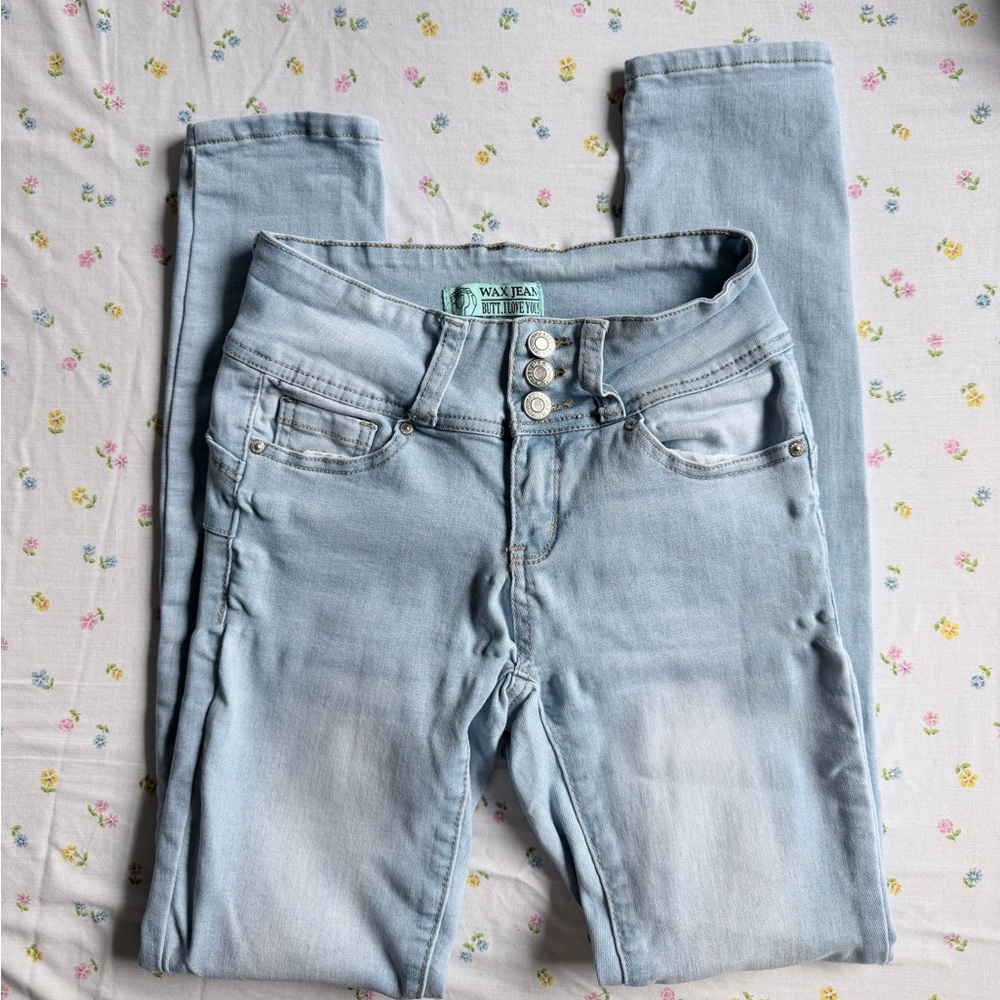 Wax Jean Women's Light Blue Skinny Jeans